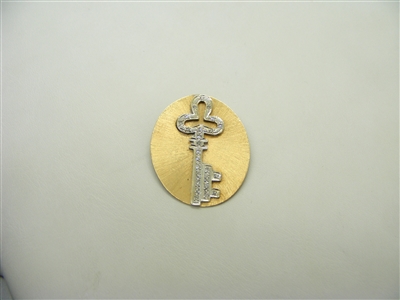 Vintage Key Pendant And Pin