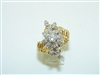 Vintage 14k Yellow and White Gold Diamond Ring