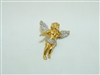 10k Yellow Gold Diamond Angel Pendant