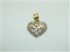 14k Yellow And White Gold "Mom" Pendant