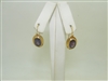 18k Yellow Gold Oval Amethyst Leverback earrings