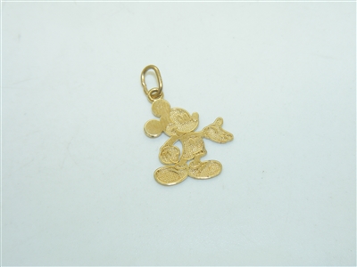14k Yellow Gold Micky Mouse Pendant