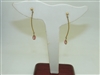 14k Yellow gold long Earring