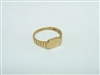 14k Yellow Gold Signet Baby Ring