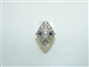 Art Deco Platinum Diamond & Sapphire Ring