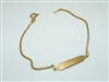 14k Yellow Gold I.D Bracelete for kids
