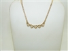 14k yellow Gold Diamond Heart Necklace
