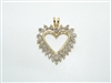 14k Yellow Gold Diamond Gorgeous Pendant