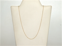18k Yellow Gold â€‹Cable Chain Necklace