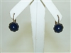 Blue Enamel Vintage Pearl Earring