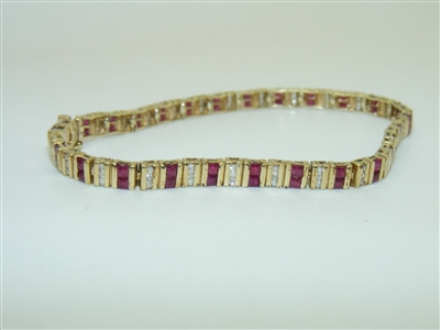 Gorgeous 14k Yellow Gold Tennis Bracelet