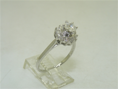 Mini Cocktail Solitaire Diamond Engagement Ring