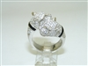 14k White Gold Panther Diamond Ring