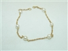 14k Yellow Gold Pearl Bracelet
