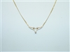 14k Yellow Gold Diamond Necklace