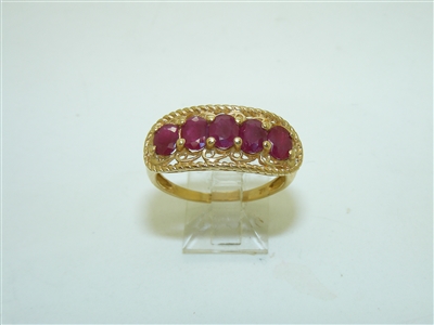 14k Beautiful Natural Ruby Ring