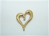 14k Yellow Gold Slide in Heart Pendant