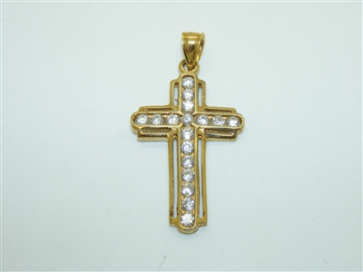 10k Yellow Gold Cross Pendant