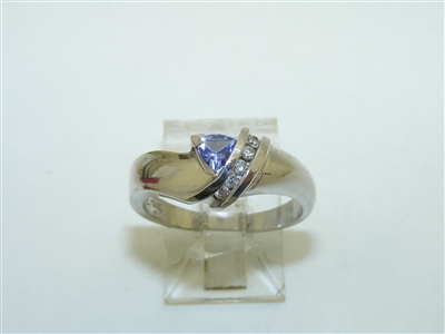 14k White Gold Tanzanite Ring