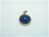 14k Yellow Gold Lapis Lazuli Pendant