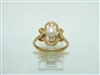 14k Yellow Gold Pearl Ring