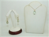 Prasiolite Green Amethyst Earring and Necklace Set