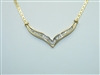 14k Yellow Gold Diamond Necklace
