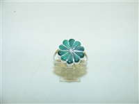 Malachite Flower Ring