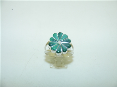 Malachite Flower Ring