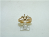 14k Yellow Gold Setting Ring