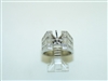 14k White Gold Open Bridal Setting Diamond Ring