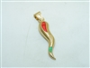 14k Yellow Gold pepper Pendant