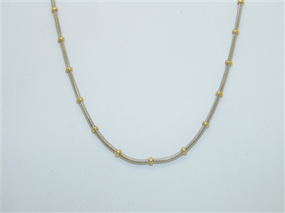 14k White and Yellow Gold Necklace