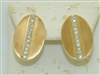 14k Yellow Gold French Clip Diamond Earrings