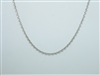 18k White Gold Cable Chain