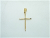 14k Yellow Gold Cross Pendant