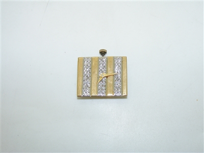 Rare Multi Tone Gold Diamond Watch Face
