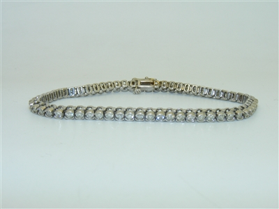 14k White Gold Tennis Bracelet