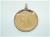 14k Rose Gold Diamond Pendant