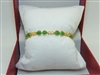 Yellow gold Natural Diamond and Jade Bracelet