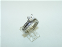 Sterling Silver Engagement Duo Ring