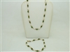 Natural Freshwater Pearl And Jade Necklace and Bracelet Set