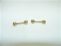14k Yellow Gold Nipple Piercing