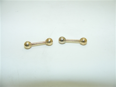 14k Yellow Gold Nipple Piercing