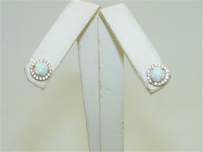 Children Opal Earrings