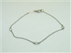 14k White Gold Diamond Bracelet
