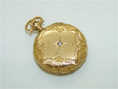 Vintage â€‹Hope Bros Diamond Pocket Watch