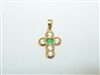 18k Yellow Gold Cross Pendant
