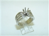 14k White Gold Engagement Ring Open Setting