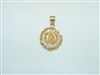 14k Yellow Gold Virgin Guadalupe Pendant